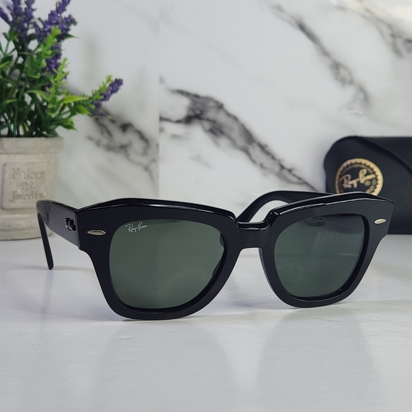Ray-Ban Accessories - Ray-Ban Sunglasses State Street RB2186 black  49>20